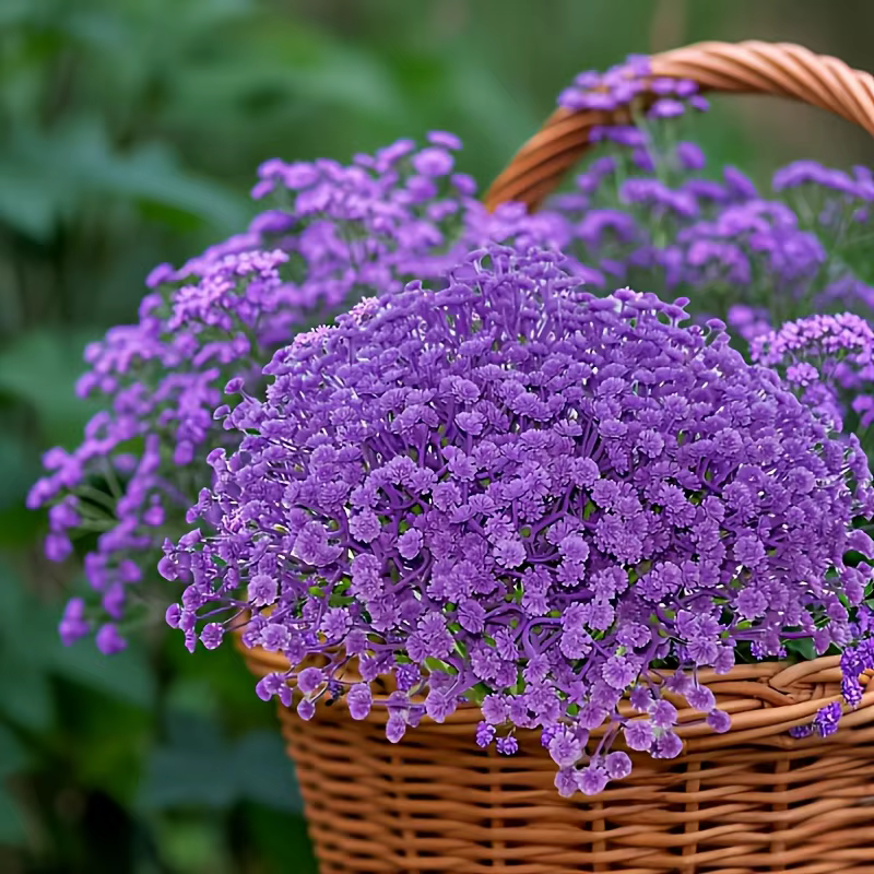 Bouquet de gypsophile artificielle - Fleurs artificielles lilas violettes