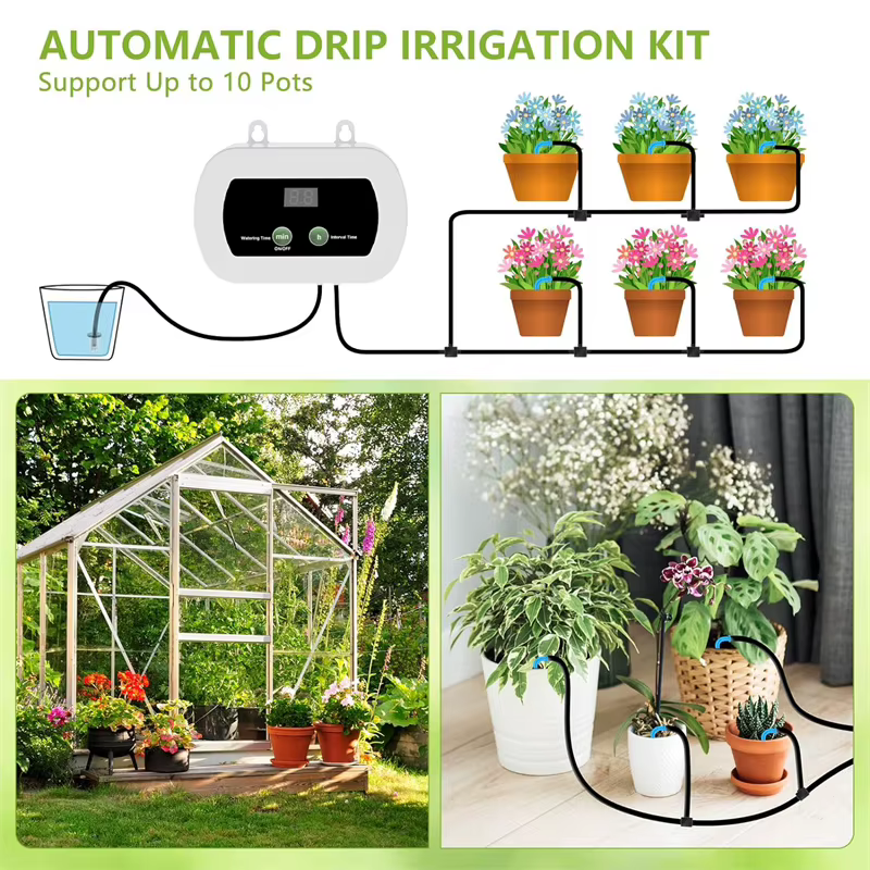 Kit d'irrigation goutte à goutte pour plantes en pot