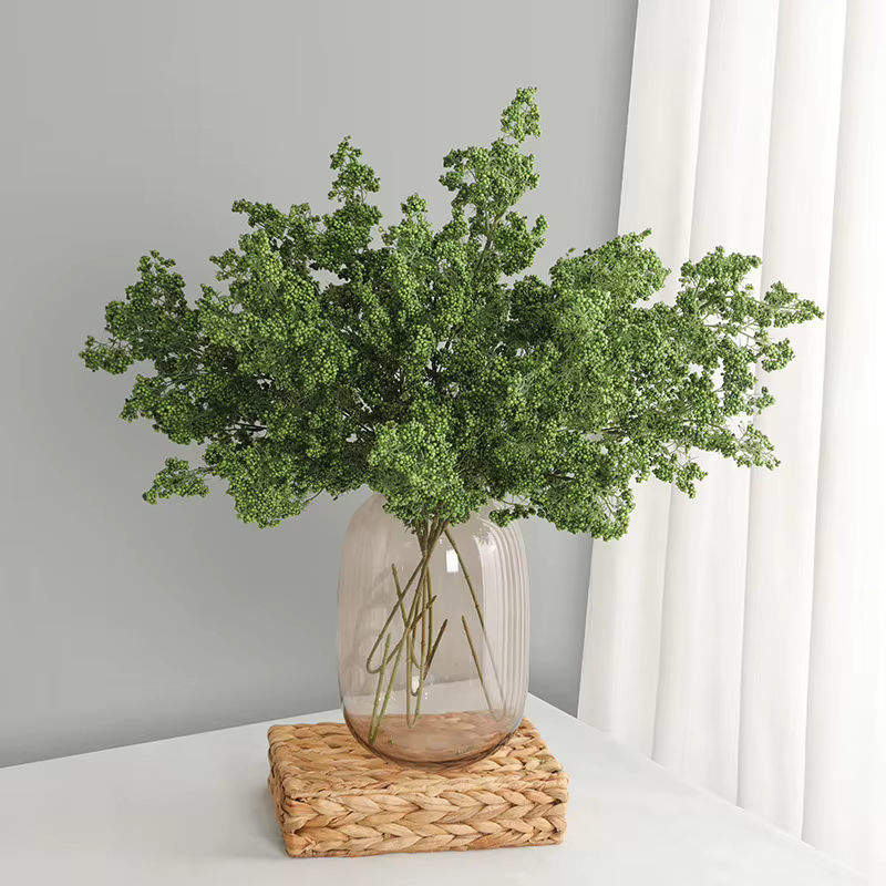 Lot de 4 plantes vertes artificielles en mousse