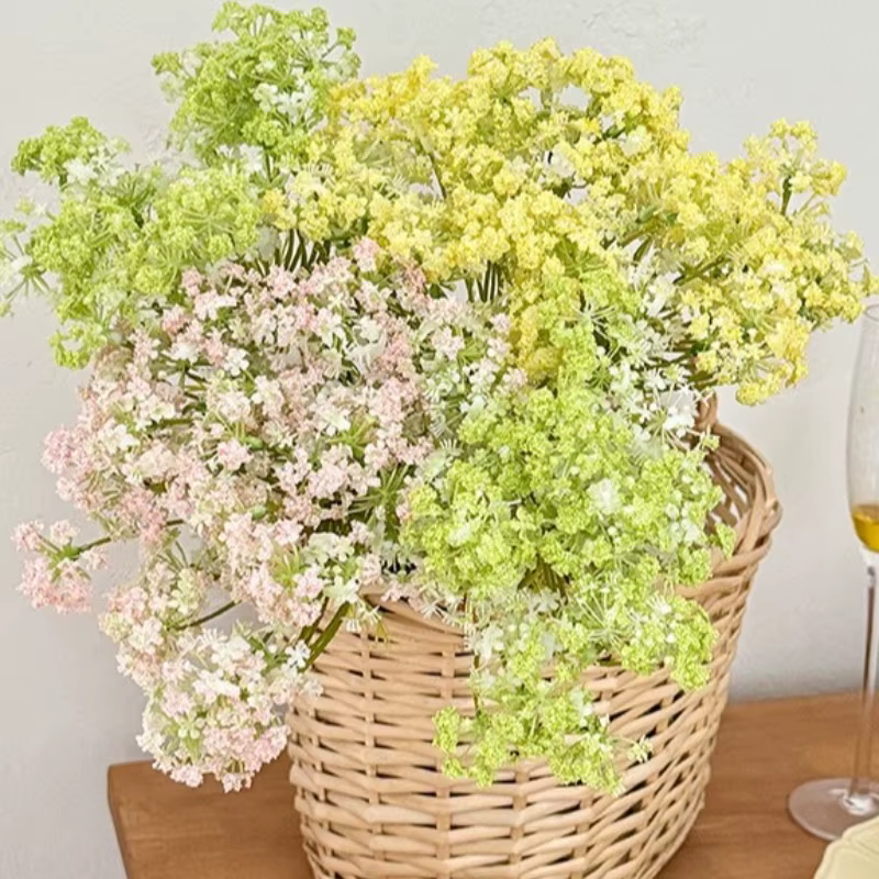 Fleurs artificielles en dentelle à tige longue en mousse de 91CM
