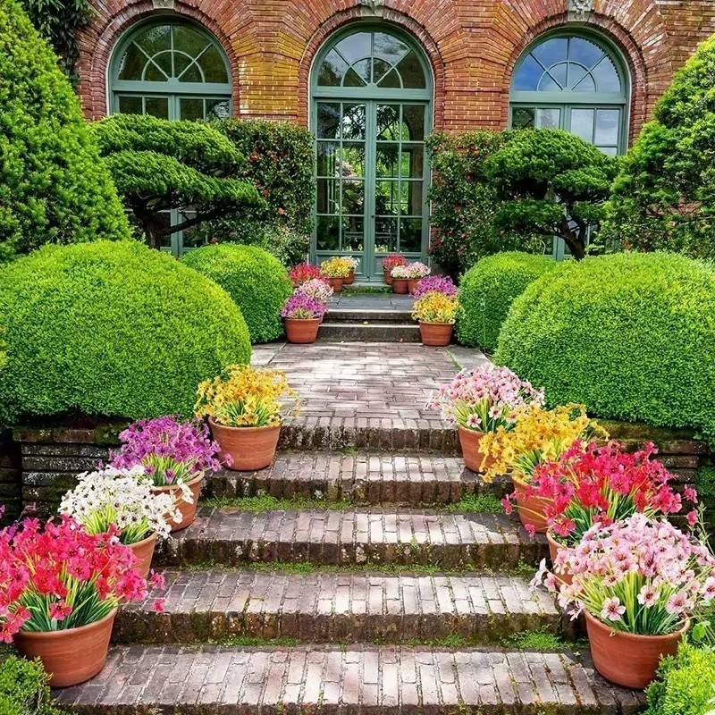 Fleurs artificielles d'extérieur