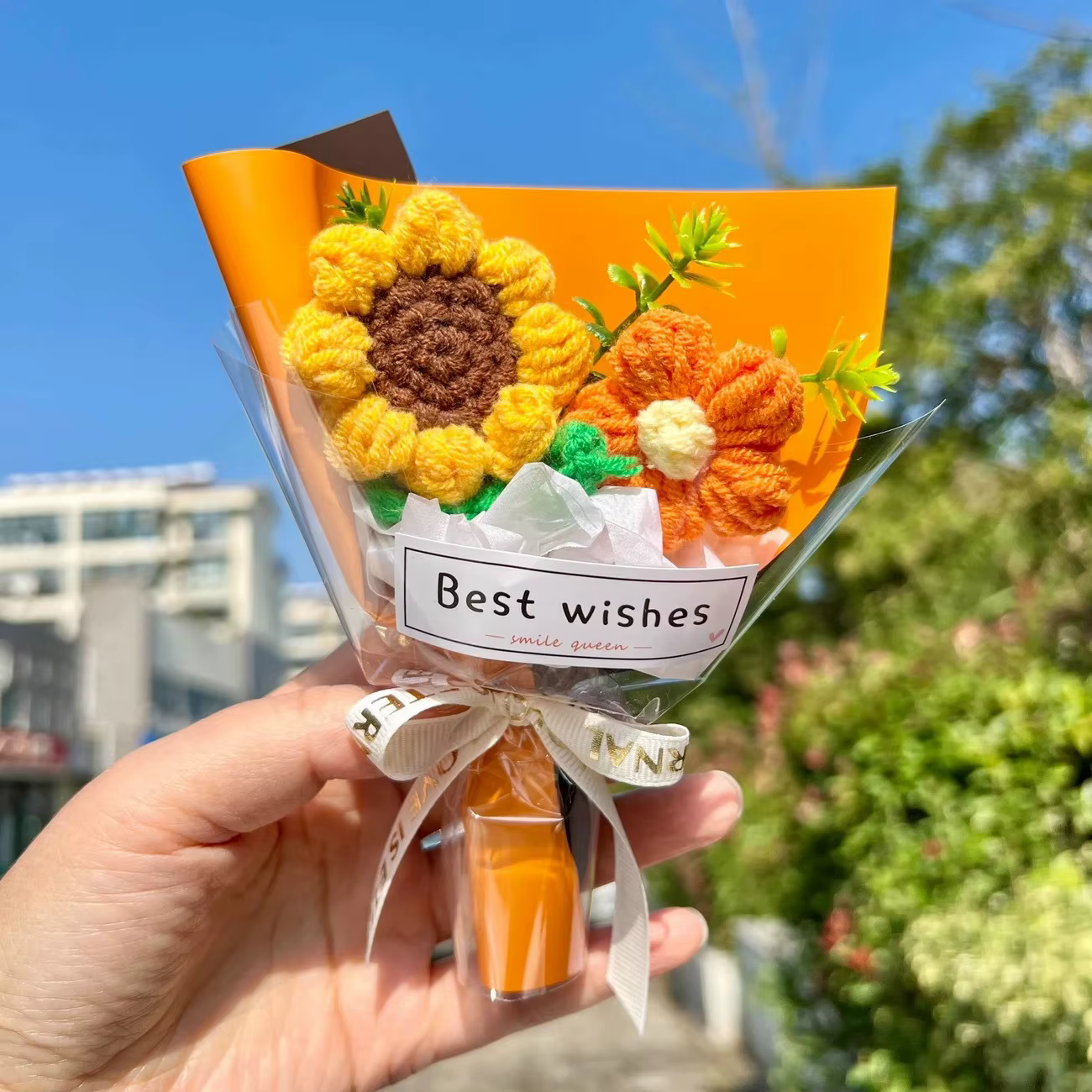 Mini fleurs artificielles au Crochet