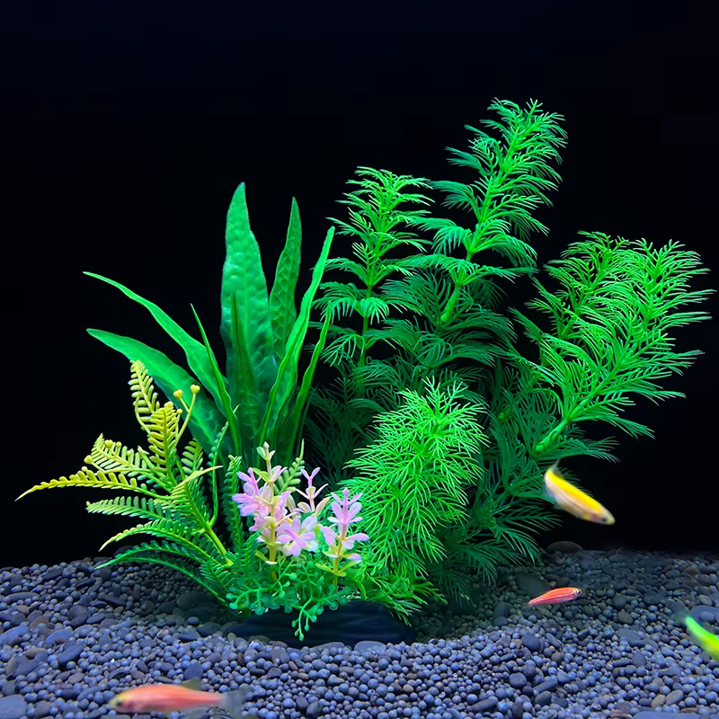 Plantes artificielles de décoration d'aquarium