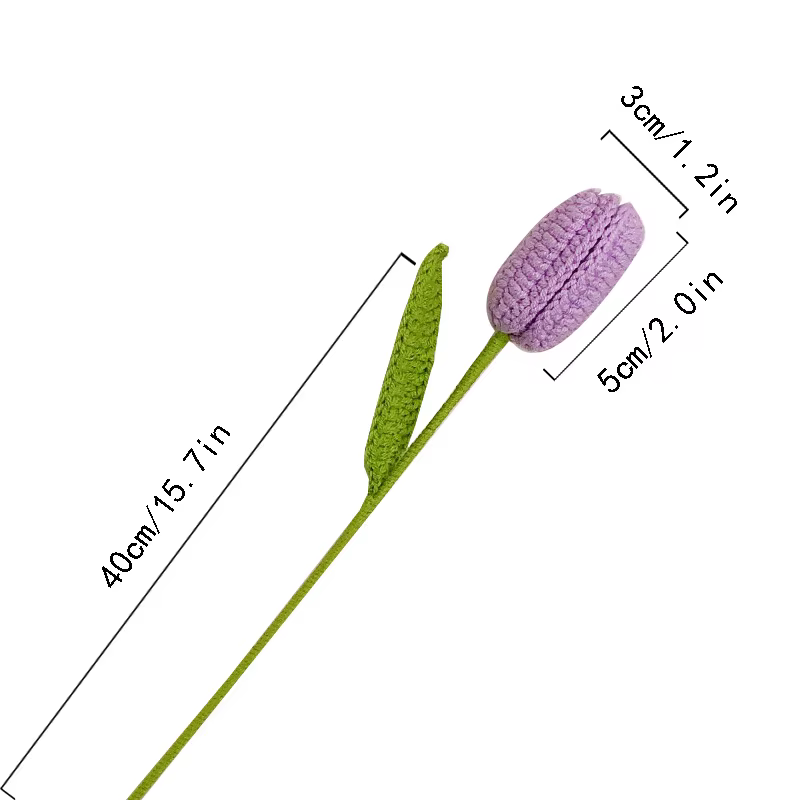 Tulipes artificielles au Crochet