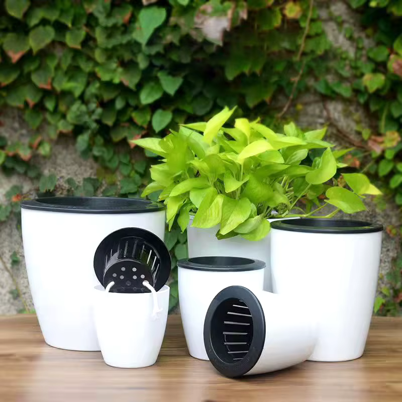 Pot à Arrosage Automatique Pots à Eau Automatiques pour Plantes Pot de fleurs de jardin