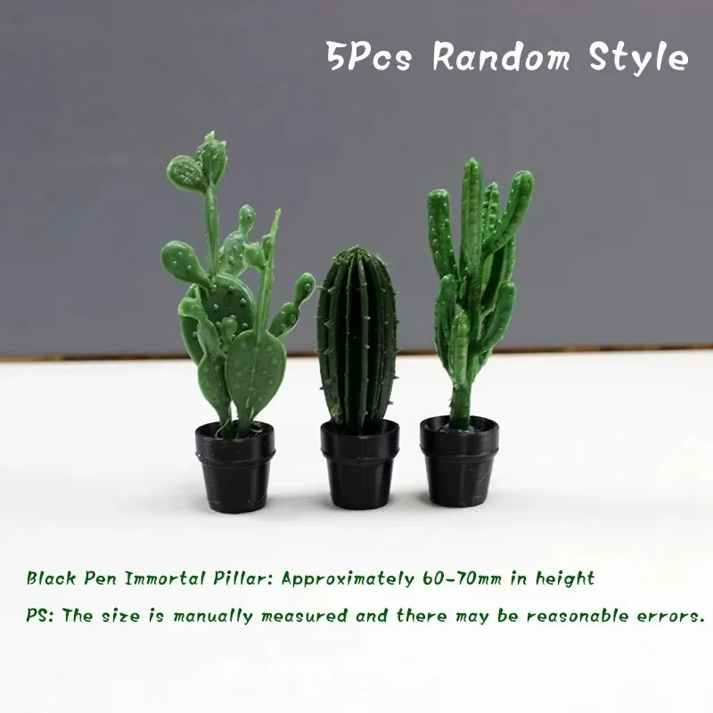 Simulation de plante en pot pour maison de poupée 1:12
