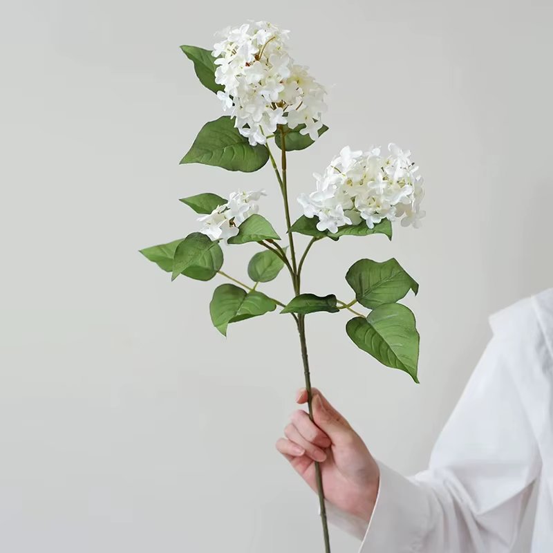 3 pièces de fleurs artificielles de lilas de printemps pour arrangement floral