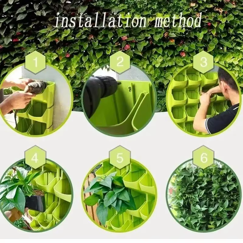 1 pièces nouveau jardinière verticale verdissement intérieur et extérieur balcon suspendu Pot de fleur créatif résine