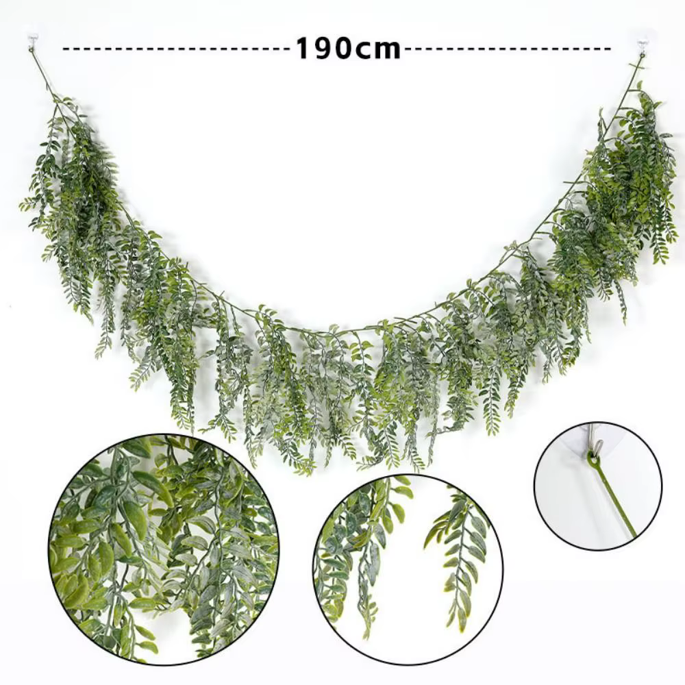 Plante artificielle verte en plastique