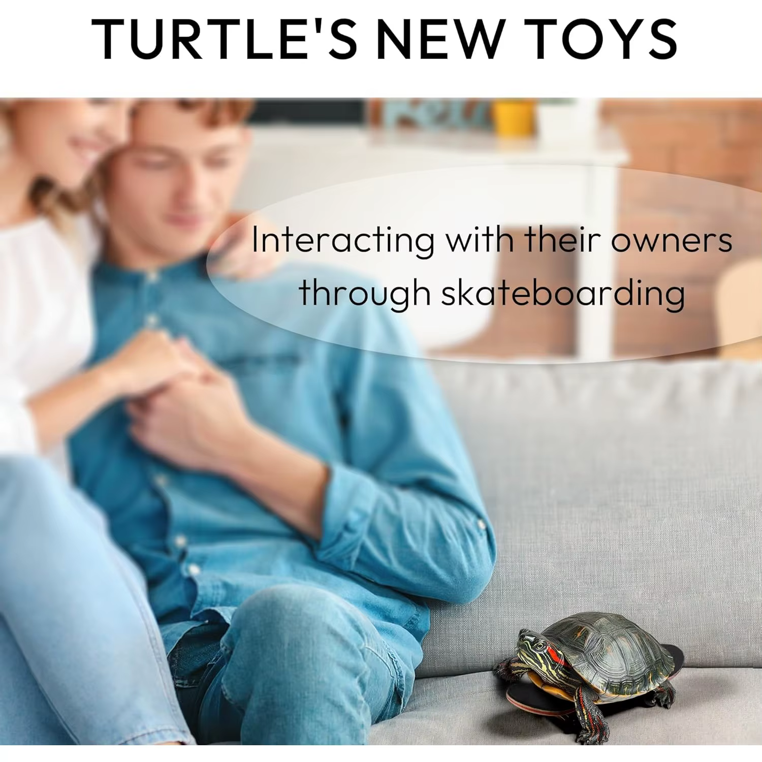 Mini planche à roulettes tortue avec coussinet antidérapant, roues à roulement lisses pour jouets tortues, tortues et oiseaux