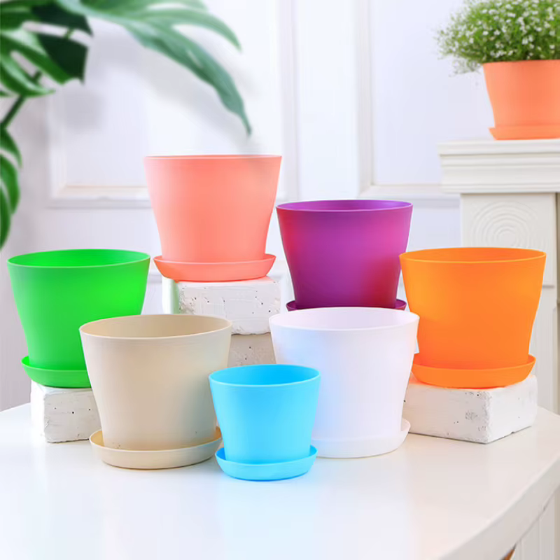 Pots à fleurs en plastique pour plantes