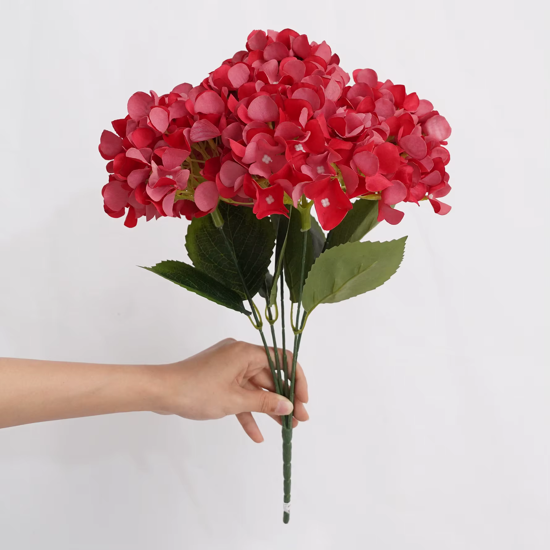 HMEOT H9991 5 Têtes de fleurs d'hortensia artificielles pour arrangements floraux de mariage