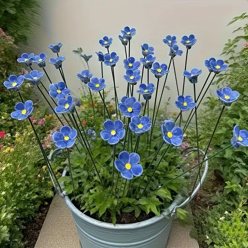 Nouvelles fleurs éternelles en céramique artisanales