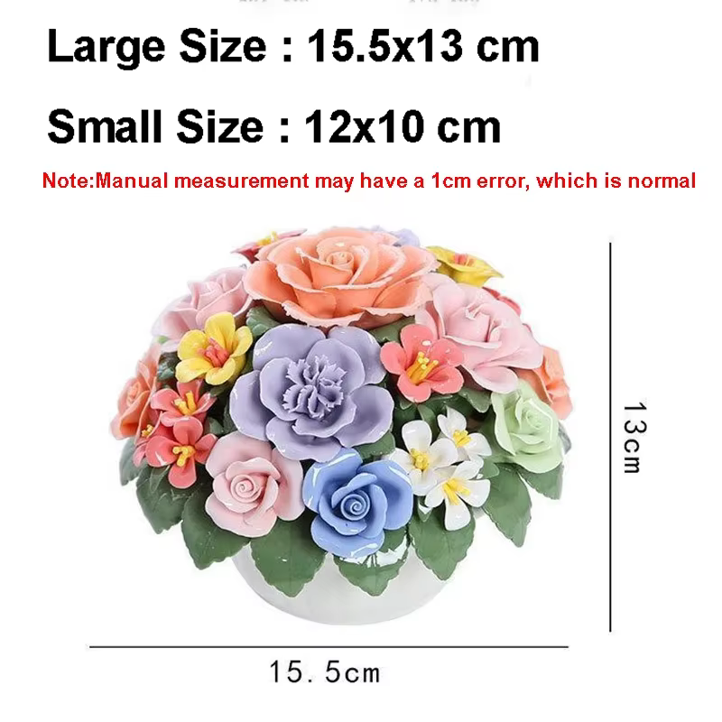 Mini panier de fleurs en céramique fait à la main