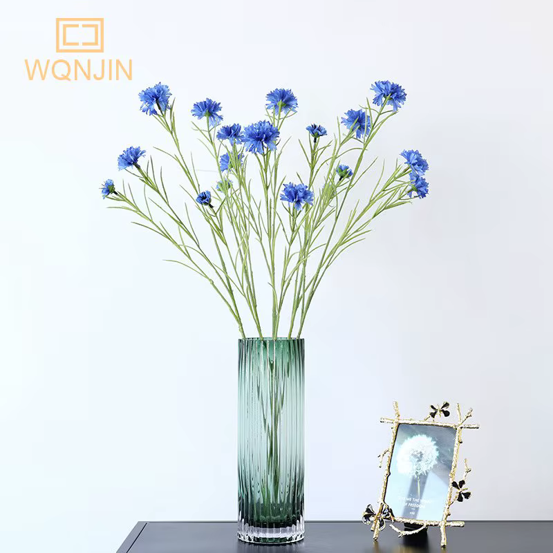 1 pièces nordique bleu longue branche étoilé bleuet soie fleurs artificielles maison fête de mariage décoration Flore