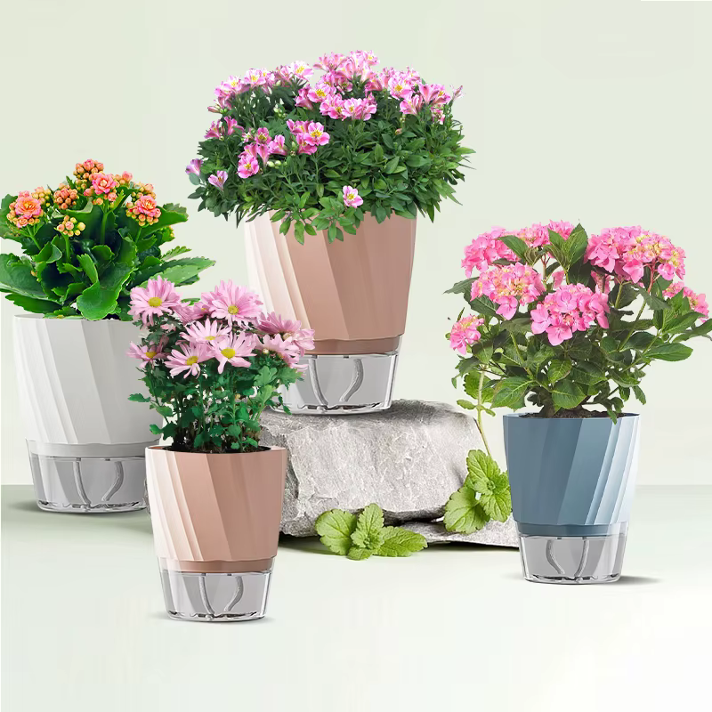 Pots de fleurs hydroponiques auto-arrosants pour plantes