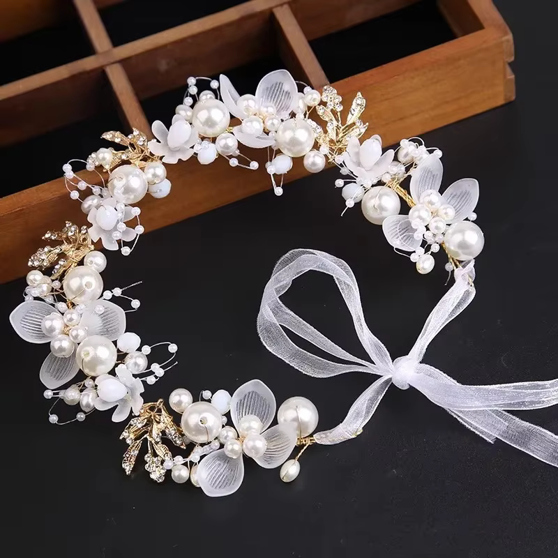 Couronne de tête pour enfants, couronne de fleurs pour cheveux, couronne de fleurs, couvre-chef pour filles, diadèmes de fleurs, cercle HH01