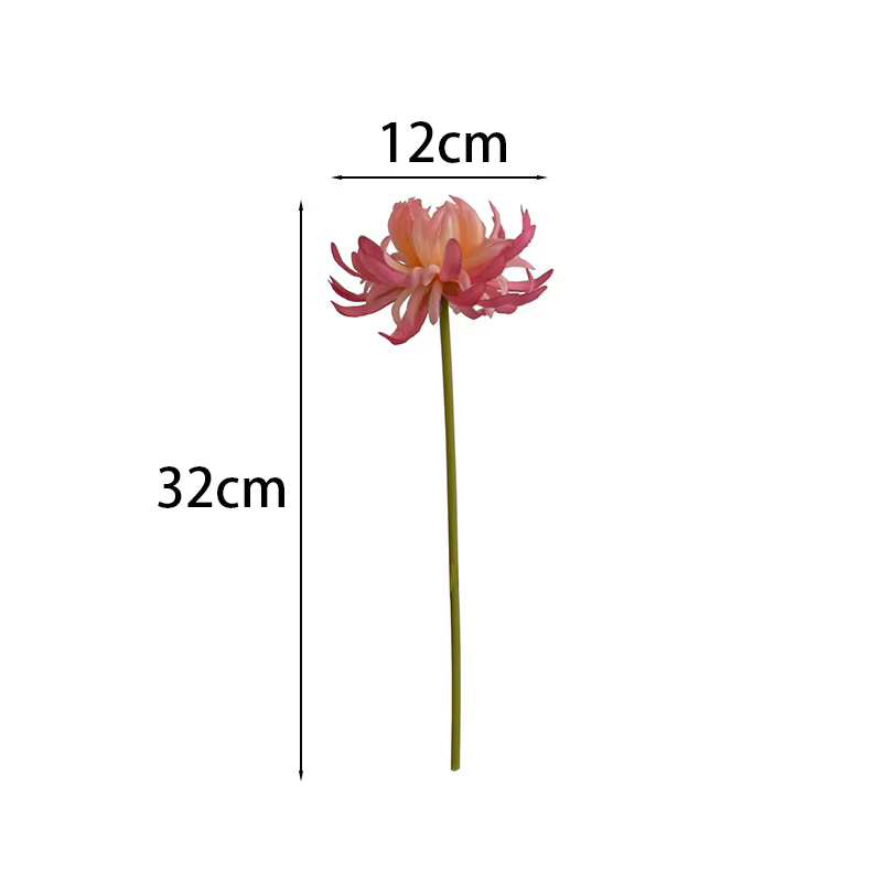 15/20 pièces de chrysanthèmes artificiels en soie bleus