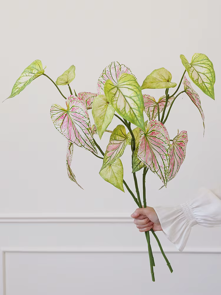 Plante artificielle au caladium