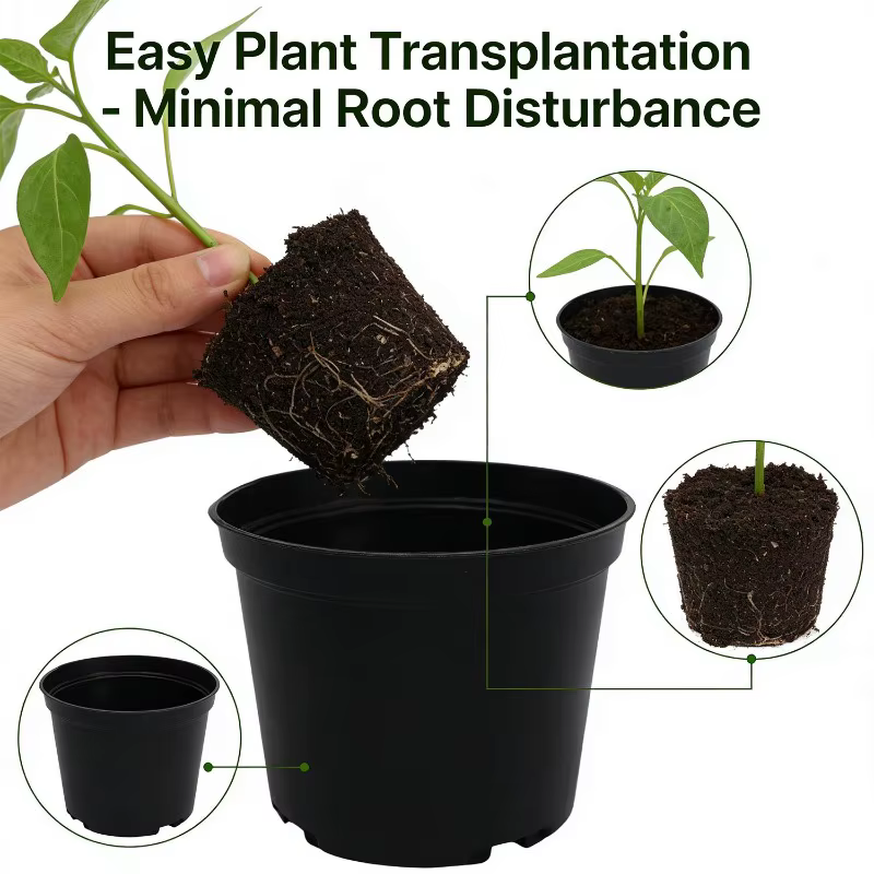 Pots de pépinière réutilisables pour plantes