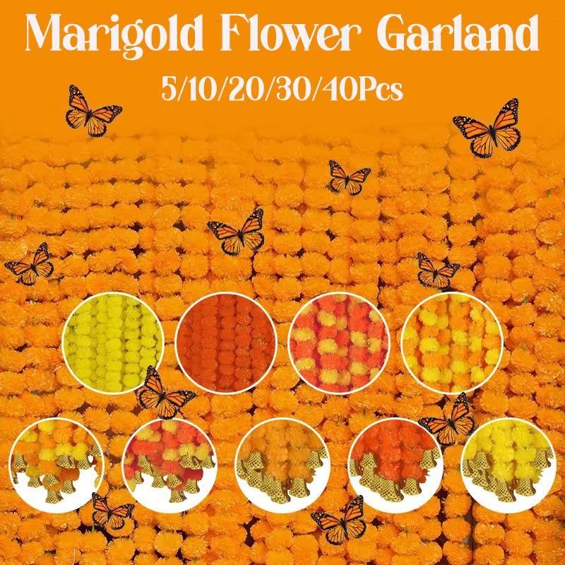 Guirlande de fleurs de souci pour décoration