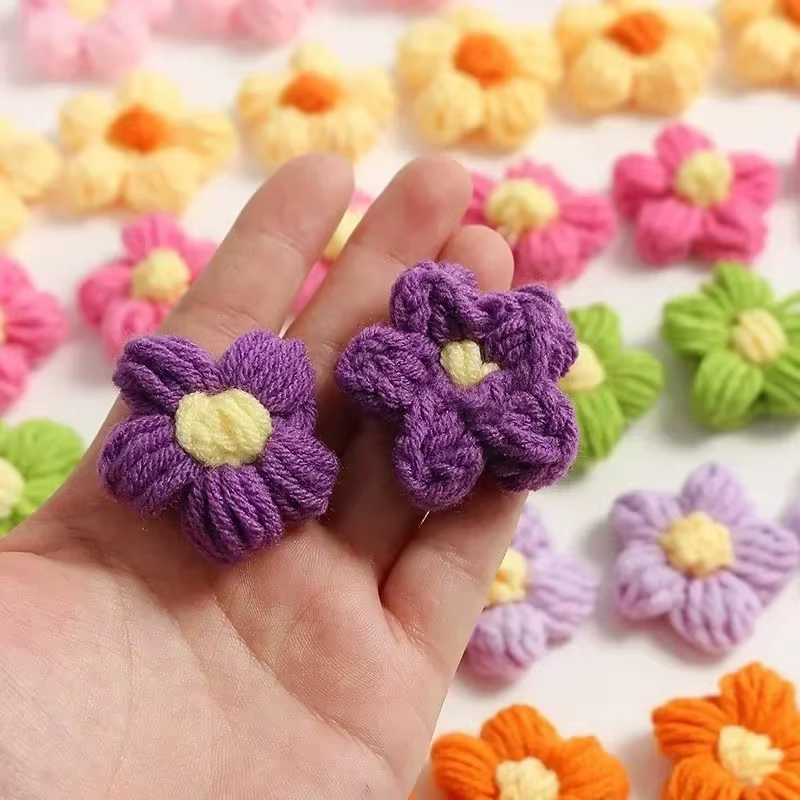 Fleurs au Crochet faites à la main