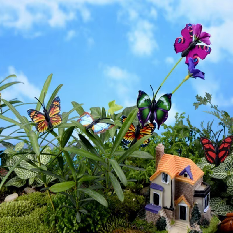 Bouquet de papillons, jardinière de jardin