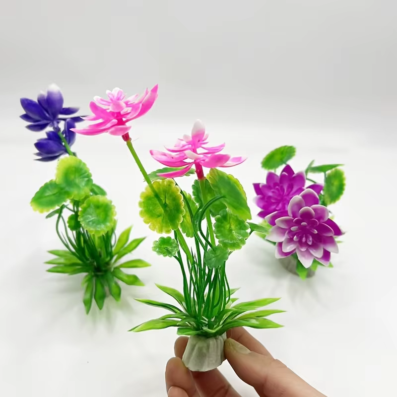 Plantes aquatiques artificielles décoratives pour aquarium