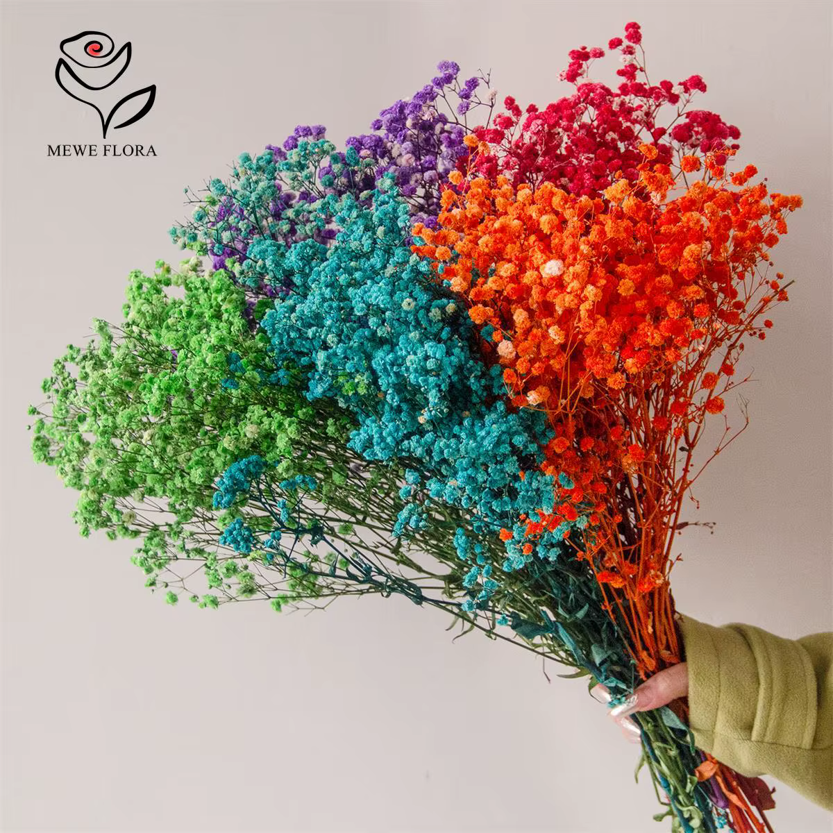 Mélange de fleurs séchées Gypsophila pour bébé