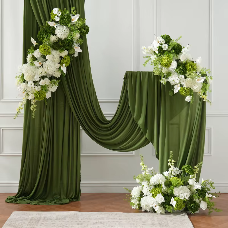 H9112 Hortensia Blanc Suspendu