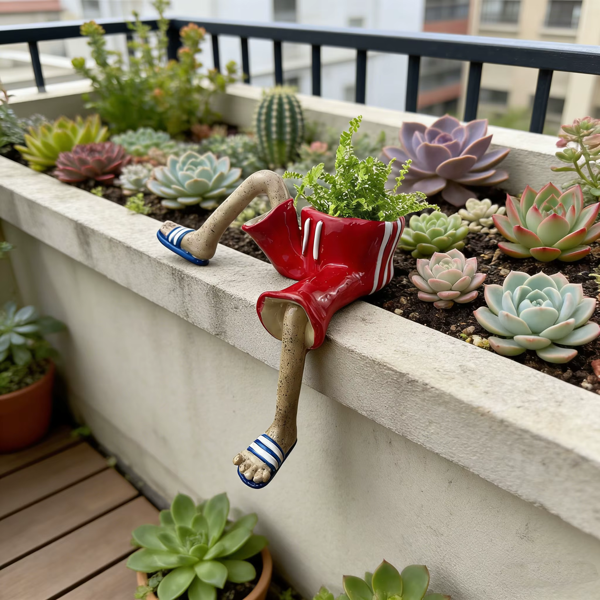 Jardinière créative d'extérieur