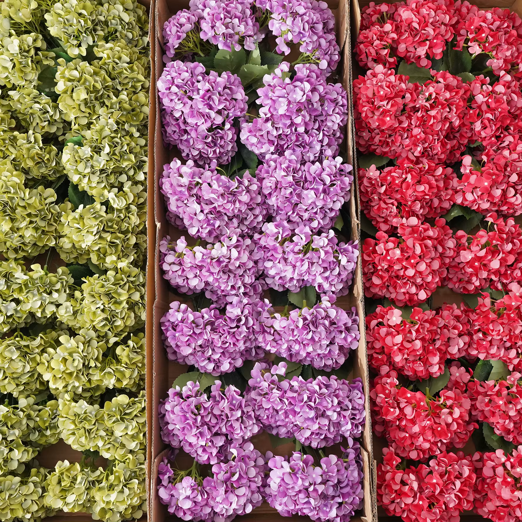 HMEOT H9991 5 Têtes de fleurs d'hortensia artificielles pour arrangements floraux de mariage