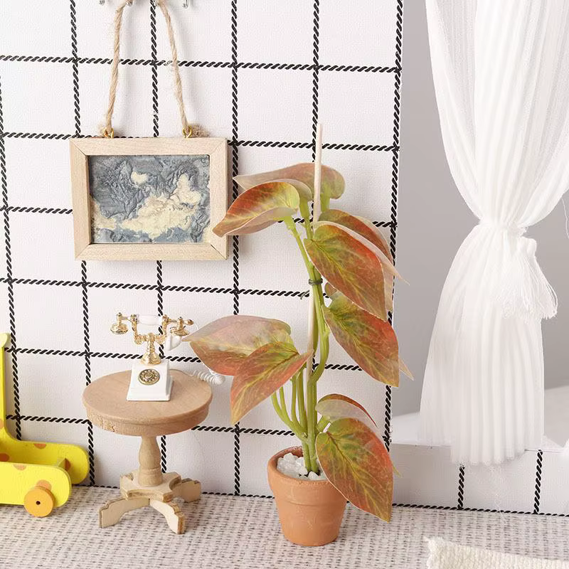 Modèle de plante verte bonsaï Miniature pour maison de poupée 1/12