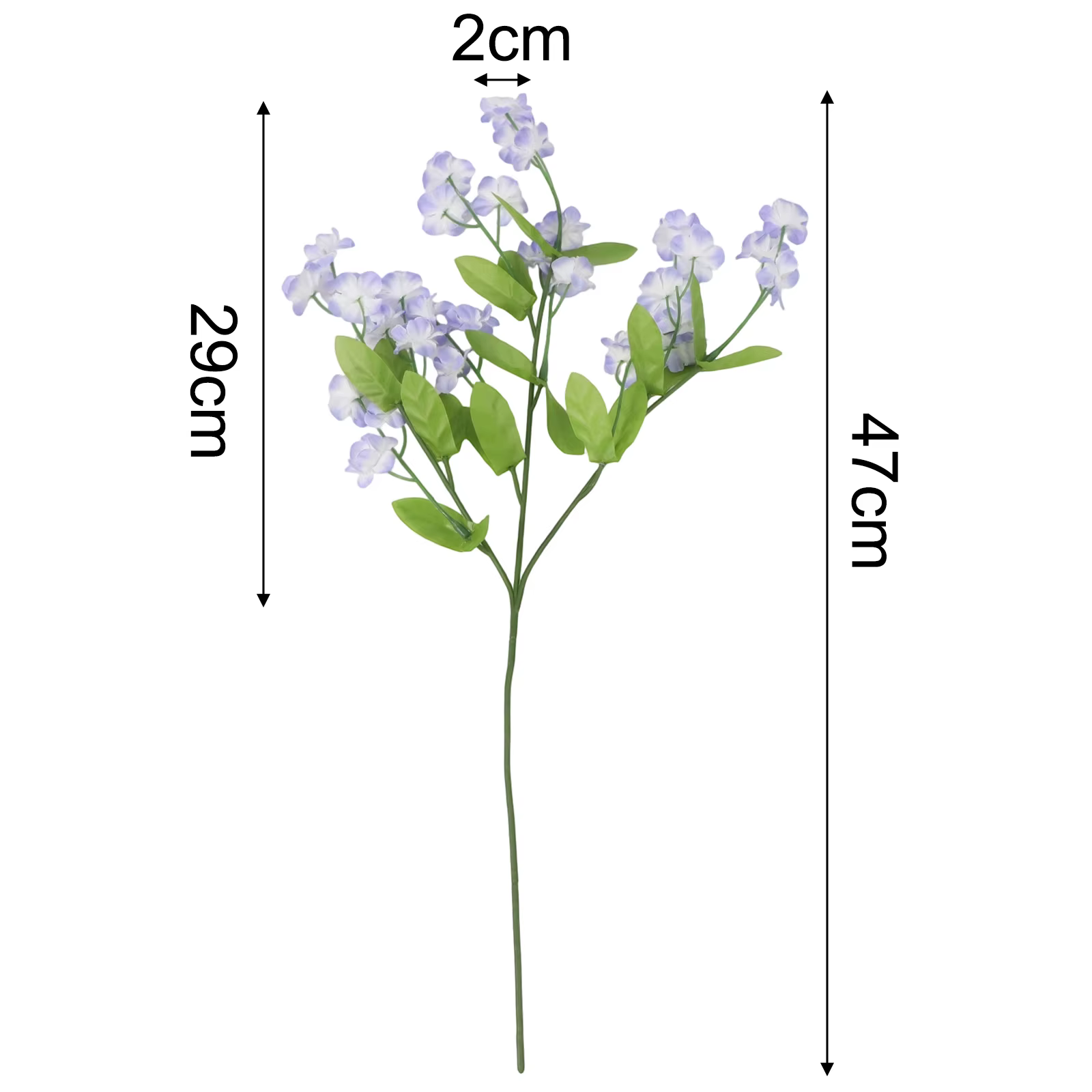 Fleurs artificielles en soie « Ne t'oubliez pas de moi » pour les arrangements de table