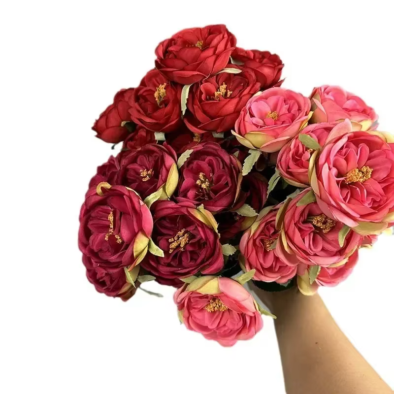 Bouquet de fleurs artificielles pour décoration de centre commercial