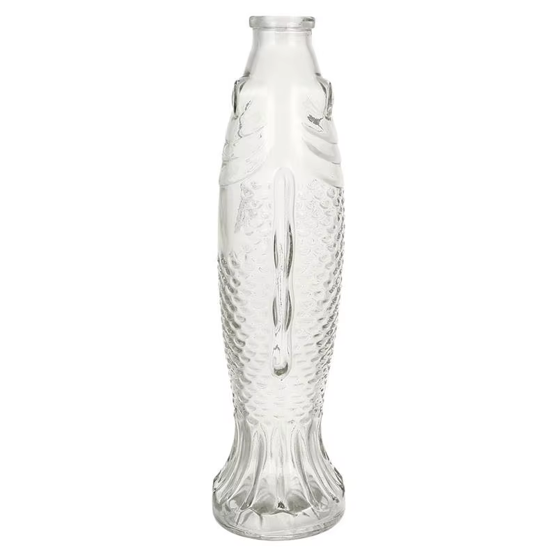 Vases en verre pour fleurs et poissons