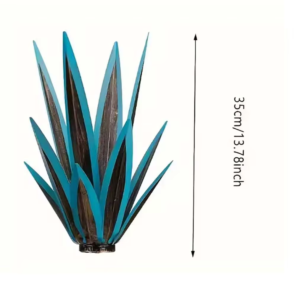 Sculpture paysagère en métal Agave Artificielle Tequila