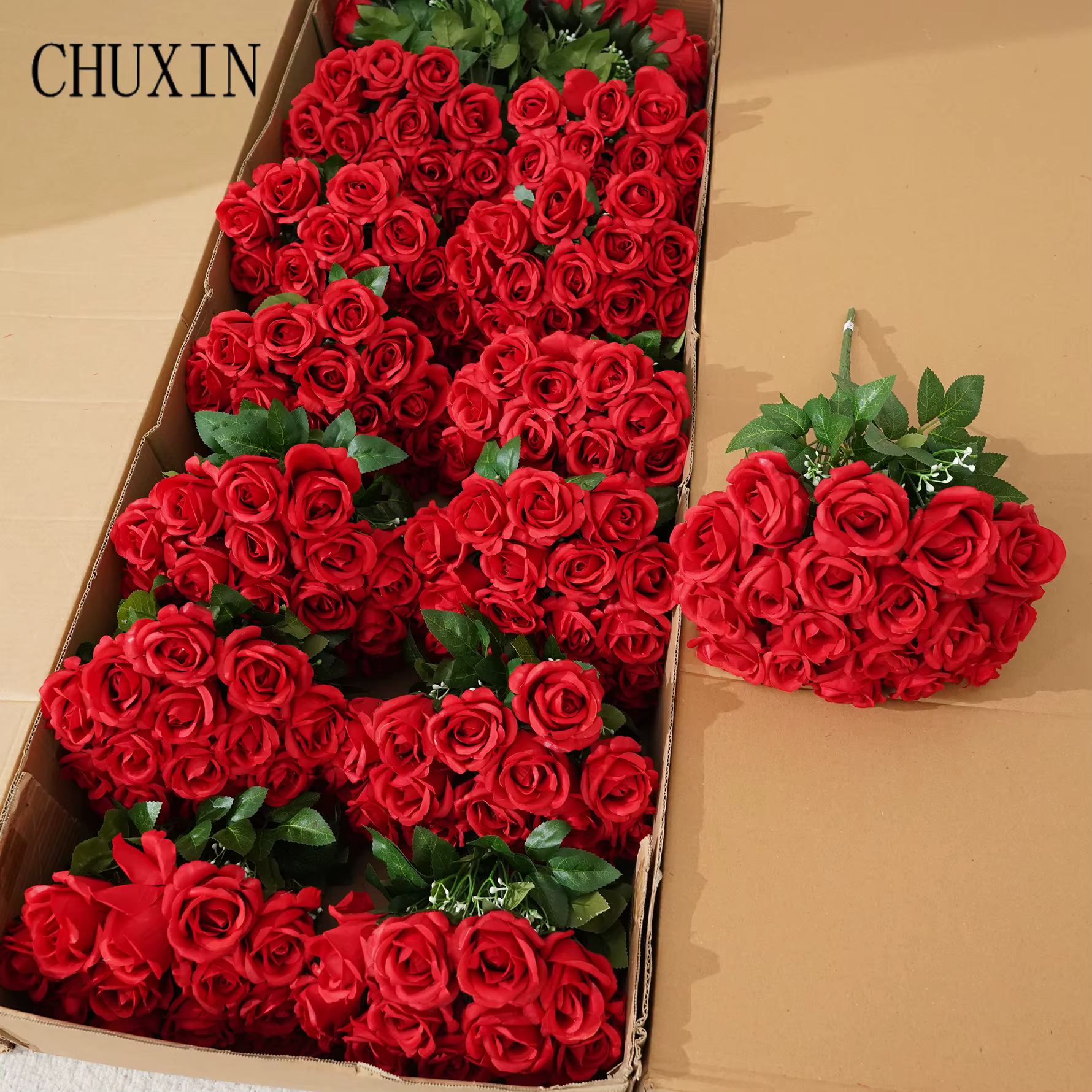 CHUXIN C4168 Bouquets de roses artificielles à 18 têtes