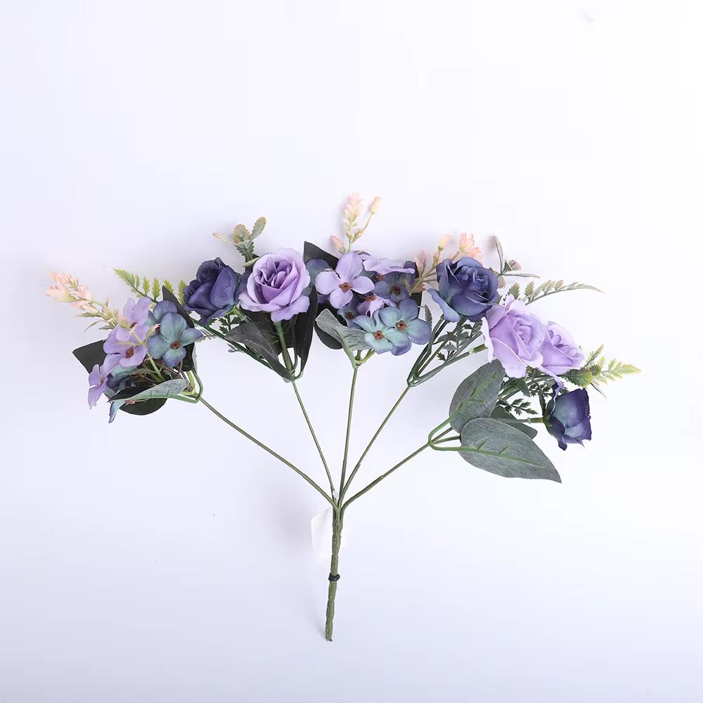 Beaux Roses artificielles hortensia en soie