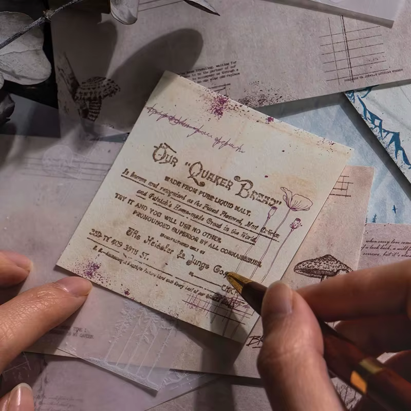 Papier double matériau pour fond d'écriture mémo