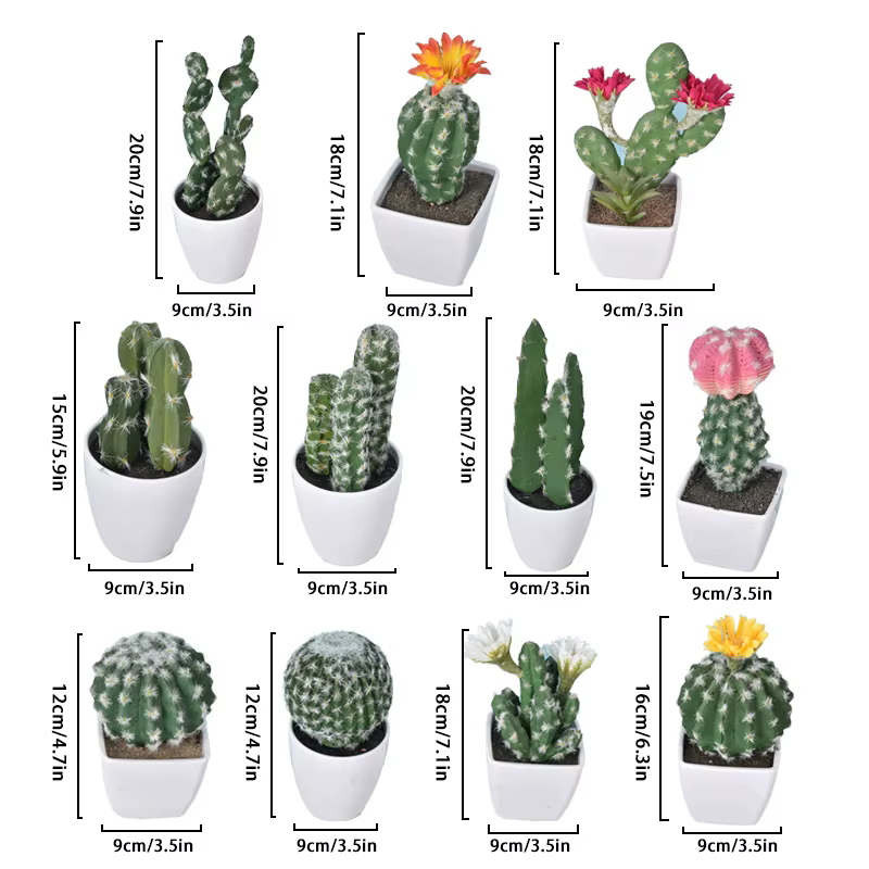 Mini Plantes Artificielles en Pot