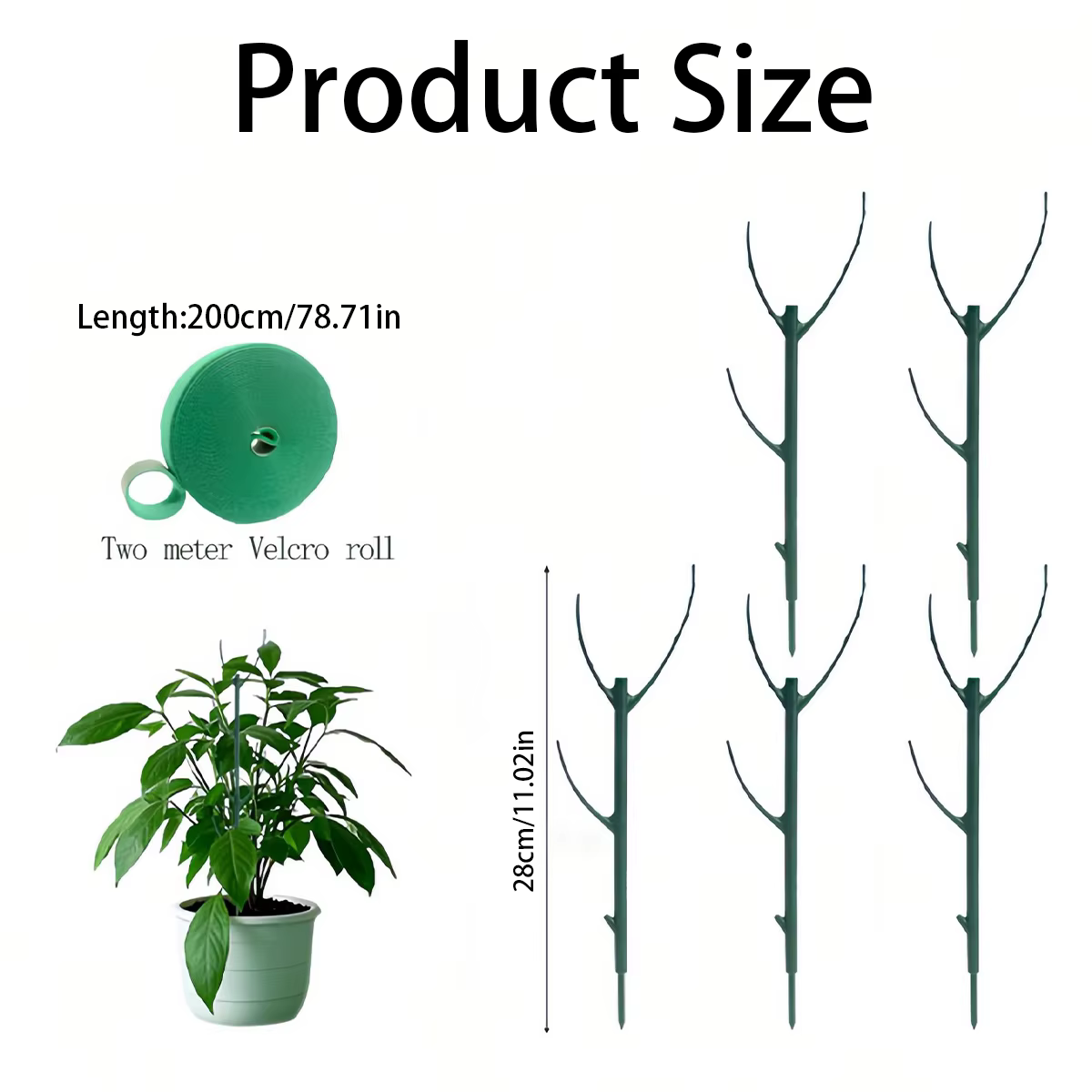 6 piquets de support pour plantes Monstera