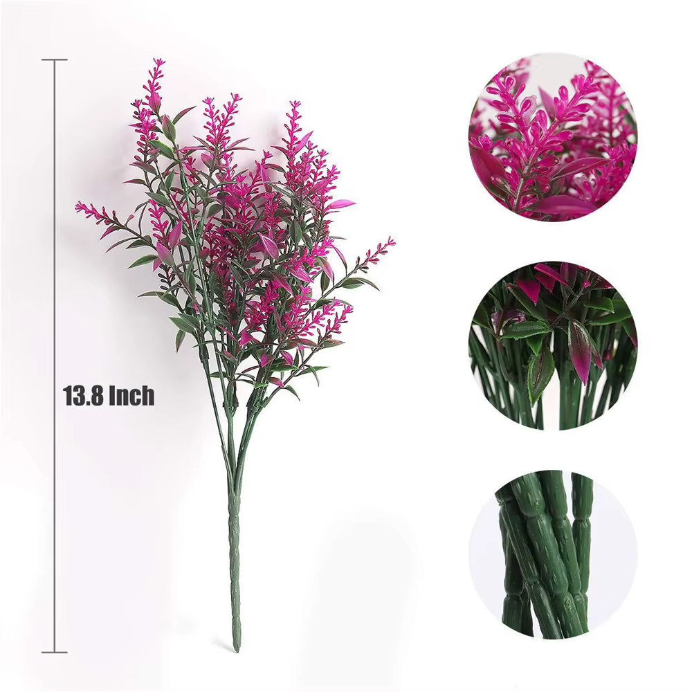 Décor de jardin, fleurs artificielles à faible entretien