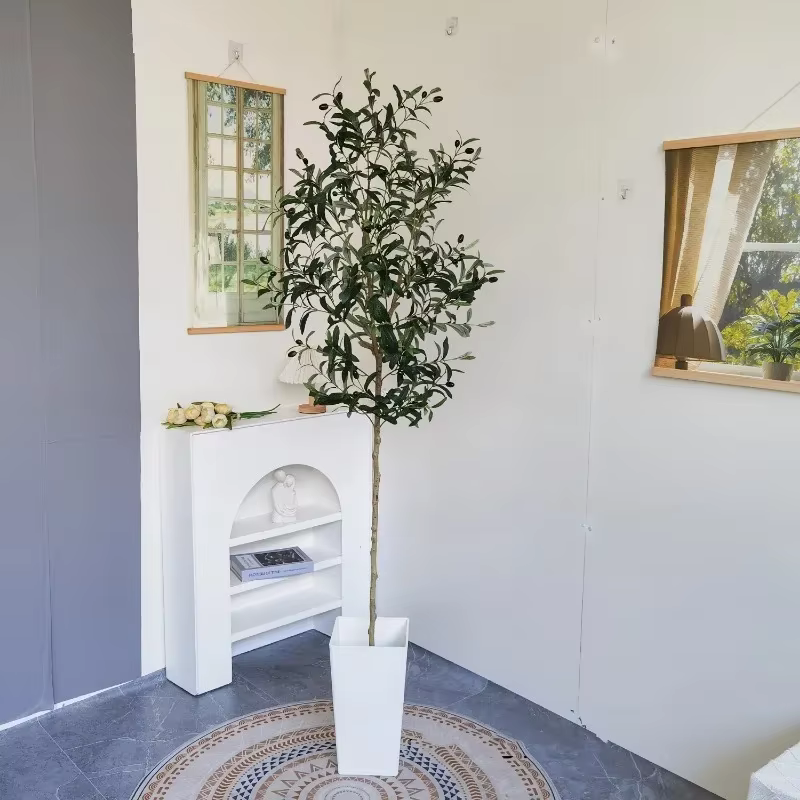 Branche d'olivier artificielle de 120-180 cm sans pot