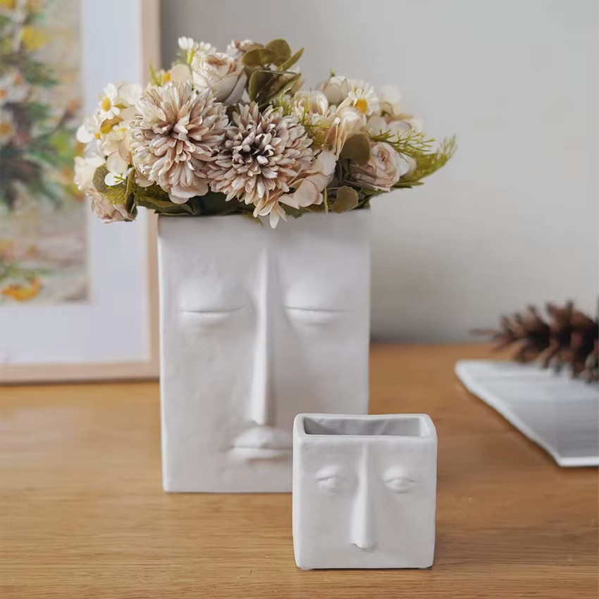 Fleurs artificielles De Mariage Maison Chambre Décor De Table Bouquet De Mariée Jardin YardFake Soie Roses Hortensias Vase pour Conseil À L'extérieur