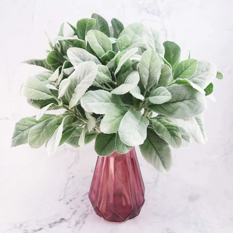 Plantes artificielles flocage oreille de lapin herbe mariage décorations de noël Vase pour la maison Scrapbooking bricolage boîte à cadeaux jardin d'automne