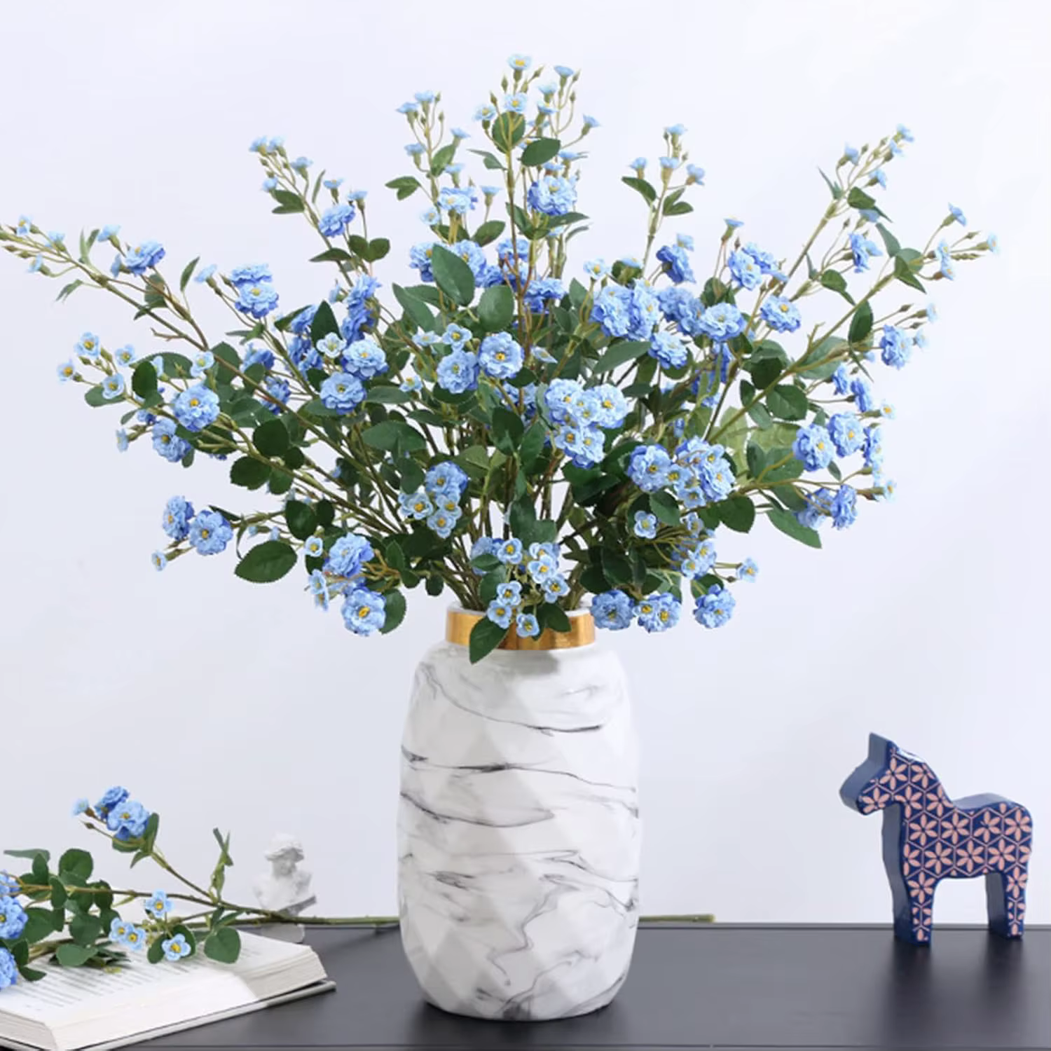 Fleurs Artificielles Faite à la Main Marguerites pour Maison