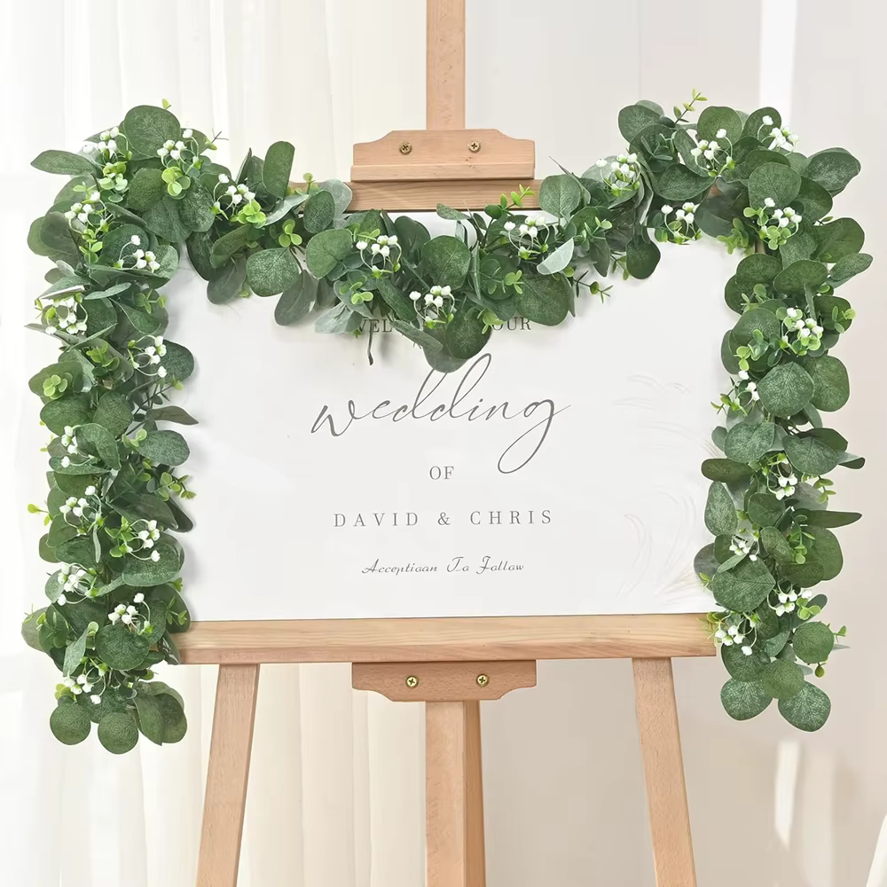 Plantes artificielles verdure feuillage vigne saint valentin mariage extérieur jardin cour arc maison chambre Table suspendue bricolage Decora