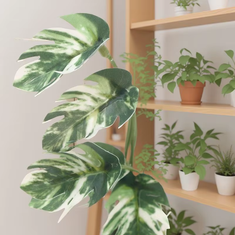 Plante Monstera Miniature délicate pour maison de poupée 1/12