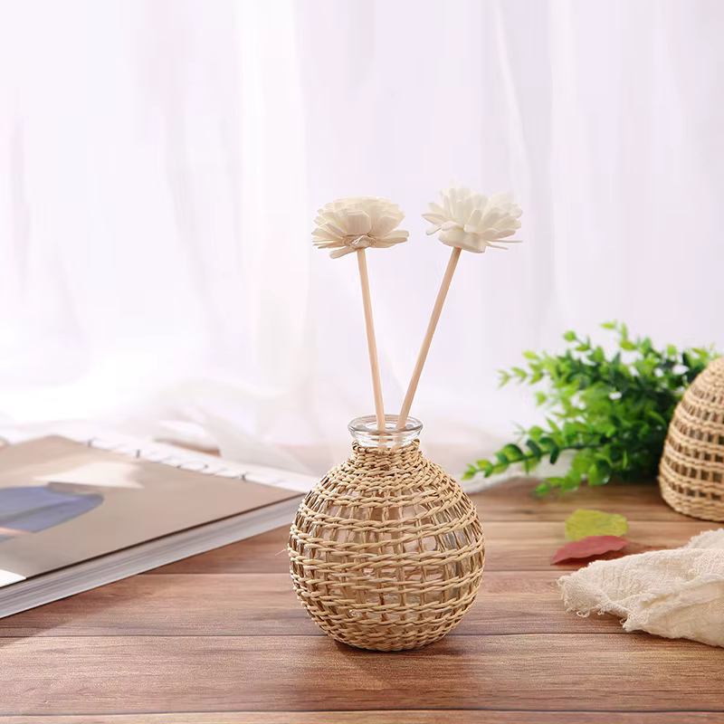 Vase aromatique en verre tissé à la main de Style japonais